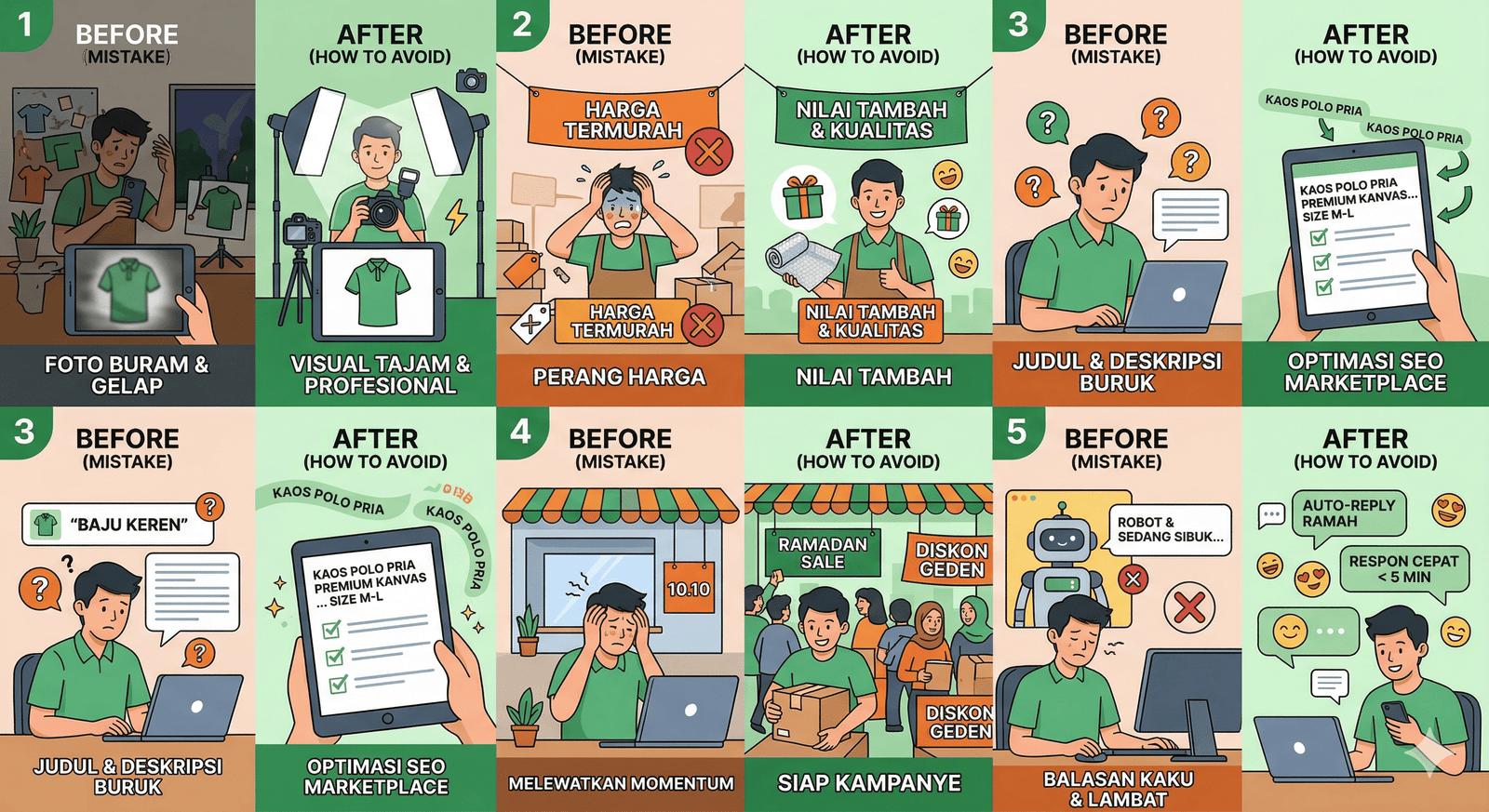 5 Kesalahan Fatal Seller Pemula di Marketplace dan Cara Menghindarinya