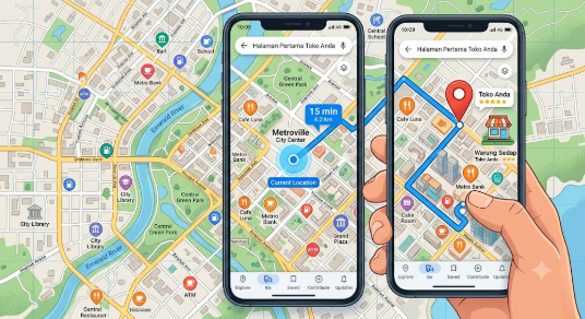 Cara Ampuh Bikin Tokomu Muncul di Halaman Pertama Google Maps Tanpa Bayar Iklan